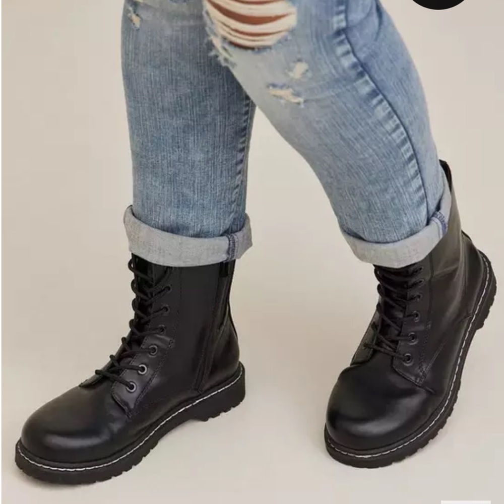 Brand new Torrid Black Combat Boots size 8
